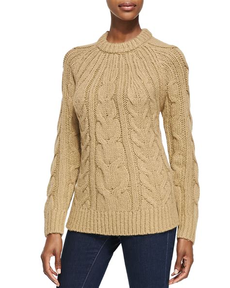 michael kors cable knit cardigan|Michael Kors sleeveless turtleneck sweater.